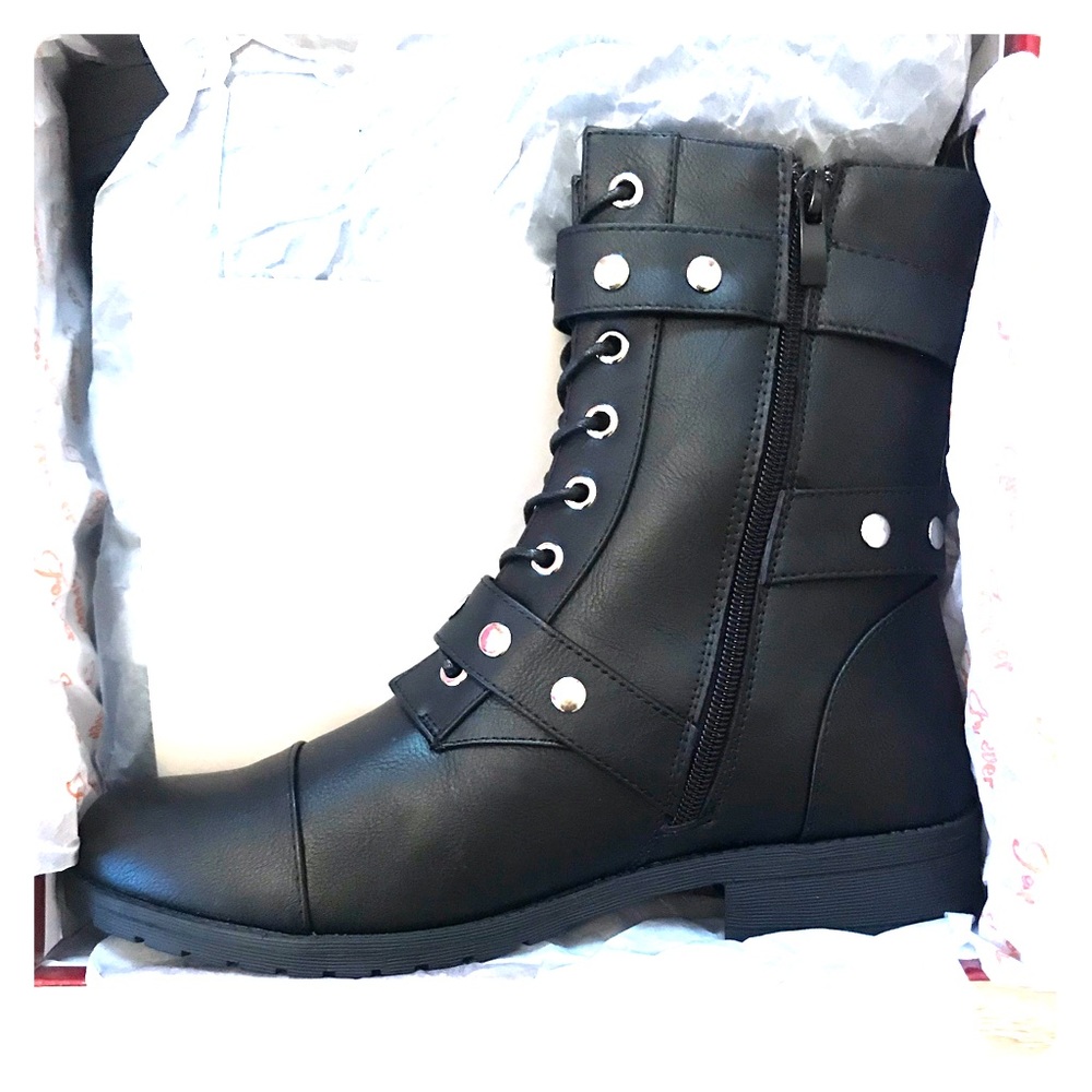 Black Combat Boots